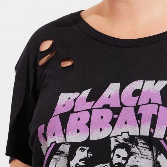 ❤️NWT VINTAGE TORRID TEE BLACK SABBATH OZZY OSBOURNE CONCERT TEE SHIRT PLUS SIZE - Picture 4 of 14